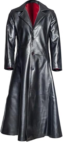 Men’s Long Leather Coat – Hunter’s Style, Blade-Inspired Daywalker Jacket